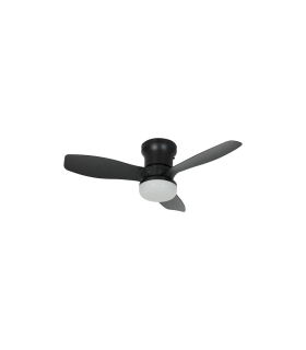 VENTILADOR DE TECHO  NEGRO 12W DC LED INTEGRADO  20W CAMBIO DE TONO CON MEMORIA Y MANDO A DISTANCIA