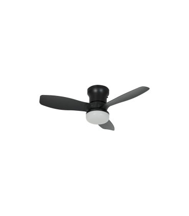 VENTILADOR DE TECHO  NEGRO 12W DC LED INTEGRADO  20W CAMBIO DE TONO CON MEMORIA Y MANDO A DISTANCIA
