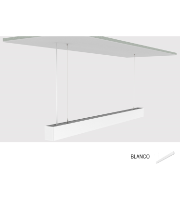 LUMINARIA COLGANTE LED 1200MM 40W 4000K 100º 230V BLANCO