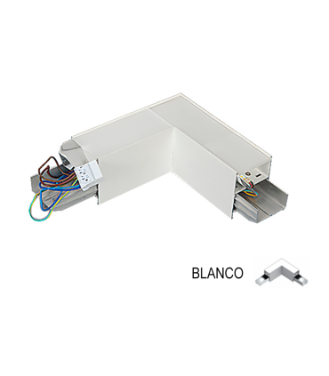 ACCESORIO LUMINARIA COLGANTE LED 4000K CONEXION EN L BLANCA