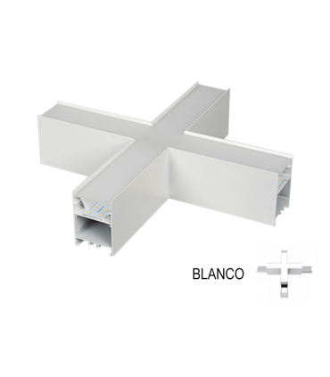 ACCESORIO LUMINARIA COLGANTE LED 15W 4000K CONEXION EN CRUZ BLANCA