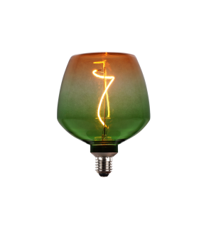 LAMPARA DECORATIVA LED COLOR DEGRADADO VERDE-NARANJA COPA E27 4W 1800K