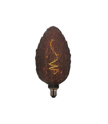 LAMPARA DECORATIVA LED PIÑA MARRON E27 4W 1800K
