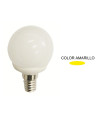 LAMPARA ESFERICA LED AMARILLA E14 5.5W 270º 230V