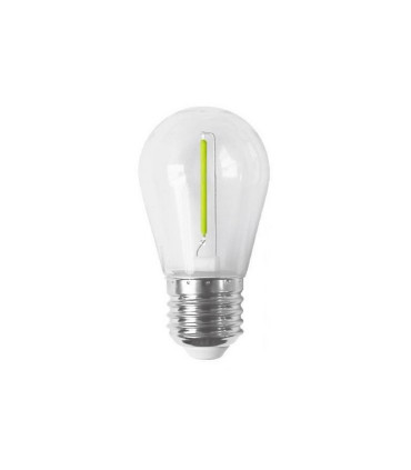 LAMPARA LED FILAMENTO VERDE ESPECIAL GUIRNALDA DE GOMA E27 1W 300º