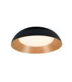 PLAFON SUPERFICIE LED 70W CAMBIO DE TONO CON MEMORIA REGULABLE NEGRO +COLOR  MADERA