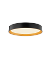 PLAFON SUPERFICIE LED 60W CAMBIO DE TONO CON MEMORIA REGULABLE NEGRO + COLOR MADERA