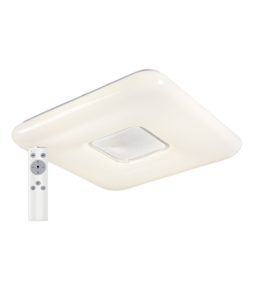 PLAFON LED 72W CAMBIO DE TONALIDAD E INTENSIDAD CON CONTROL REMOTO CUADRADO