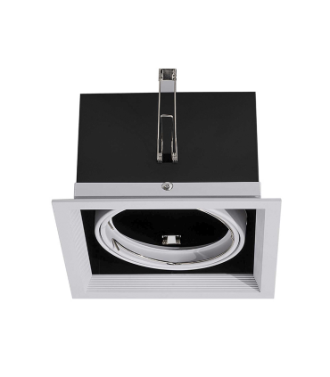 DOWNLIGHT EMPOTRABLE ORIENTABLE AR111 LED 20W 3000K 24º 230V BLANCO