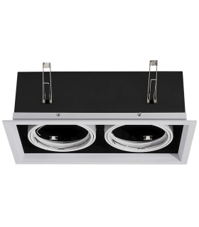 DOWNLIGHT EMPOTRABLE ORIENTABLE 2XAR111 LED 40W 3000K 24º 230V BLANCO