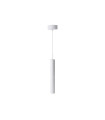 LAMPARA LED COLGANTE TUBULAR 300MM 8W 3000K 24º 230V BLANCO