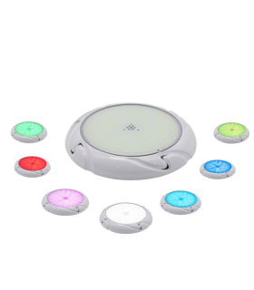 FOCO LED SUPERFICIE 24W ESPECIAL PISCINAS IP68 RGB 120º 12V