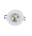 DOWNLIGHT LED EMPOTRABLE ORIENTABLE REDONDO CORTE 60MM 4W 3000K 36º 230V