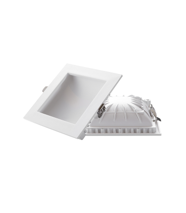 DOWNLIGHT EMPOTRABLE REGULABLE CUADRADO LED OCULTO CORTE 135*135MM 12W 3000K 230V
