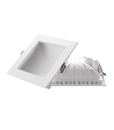 DOWNLIGHT EMPOTRABLE REGULABLE CUADRADO LED OCULTO CORTE 150*150MM 18W 4000K 230V