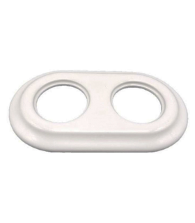 MARCO EMPOTRAR DOBLE PORCELANA BLANCO