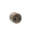BASE SUPERFICIE PORCELANA RJ45+RJ11 SIN MARCO MARRON