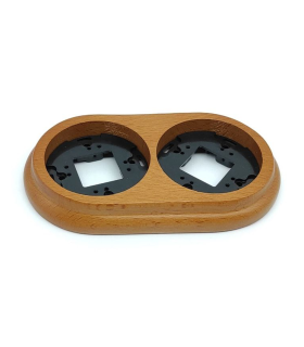 MARCO DOBLE SUPERFICIE COLOR MADERA CLARA