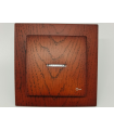 PULSADOR LUMINOSO NOGAL EMPOTRAR SERIE 8000