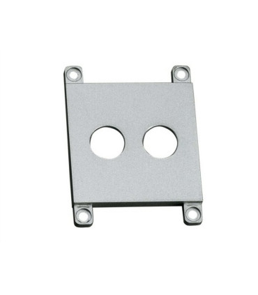 TAPA DECORATIVA PLATA PARA MECANISMO T.V.