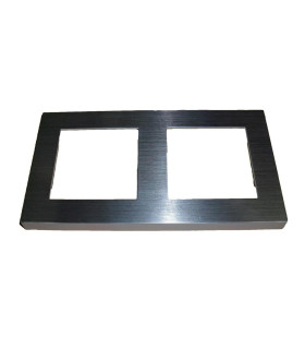 MARCO DOBLE ALUMINIO BORDE BLANCO