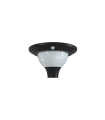 CABEZA DE FAROLA SOLAR  15W CON SENSOR DE MOVIMIENTO Y CRESPUSCULAR 2000Lm 3000K/4000K/6000K  CON CONTROL REMOTO