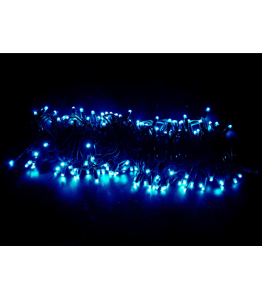 GUIRNALDA 144 LEDS AZUL PARA EXTERIOR 13.8W 230V 15m IP44