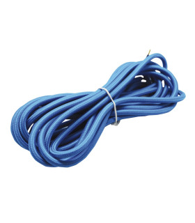 CABLE DECORATIVO TELA 2X0.75mm 5METROS AZUL