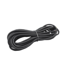 CABLE DECORATIVO TELA 2X0.75mm 5METROS NEGRO