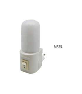 PILOTO LED CON INTERRUPTOR 1W 6500K 360º 230V MATE