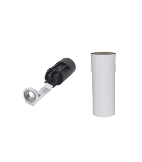 PORT.VELA COMPLETO LAGRIMA DE 8cm. BL.