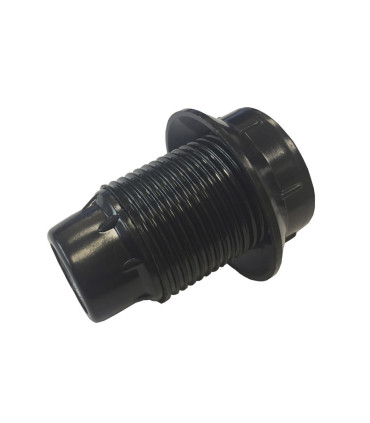 PORTALAMPARAS ROSCADO E-14 NEGRO  ( 1 ARANDELA)