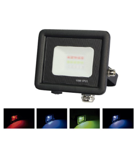 PROYECTOR LED  IP65 10W RGB  230V mando a distancia incluido control de varios proyectores