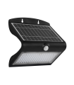 APLIQUE LED EXTERIOR SOLAR CON SENSOR DE PRESENCIA Y CREPUSCULAR IP65 8W 6000K + 3000K parte trasera 120º NEGRO