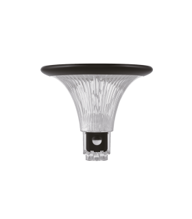 CABEZA DE FAROLA SOLAR DECORATIVA CON SENSOR CREPUSCULAR Y DE MOVIMIENTO 10W 1000Lm 3000K/4000K/6000K