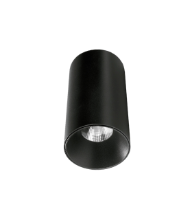 LAMPARA LED DE TECHO TUBULAR 15W 3000K 45º 230V NEGRO interior negro
