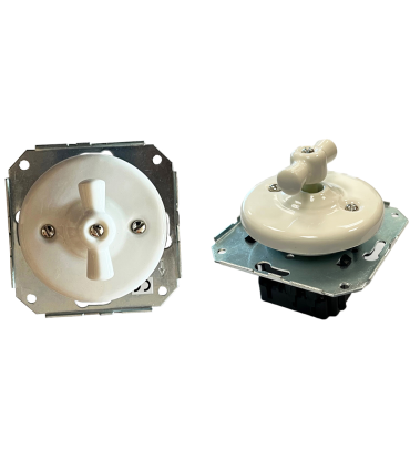 INTERRUPTOR CONMUTADOR EMPOTRAR PORCELANA BLANCO 10A 250V SIN MARCO