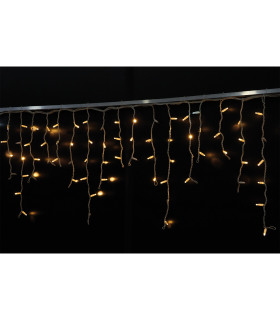 CORTINA LED EFECTO HIELO 3 METROS 120 LEDS 3+4+6+4+3 2800K CON FLASH 6500K