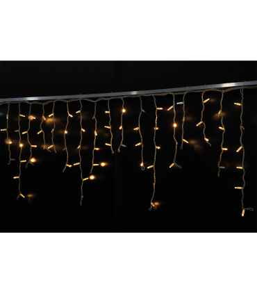 CORTINA LED EFECTO HIELO 3 METROS 120 LEDS 3+4+6+4+3 2800K CON FLASH 6500K