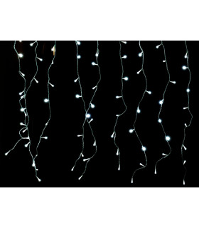 CORTINA LED CON EFECTOS BLANCO TRANSPARENTE 8W 24V 1,4x1,6METROS IP44