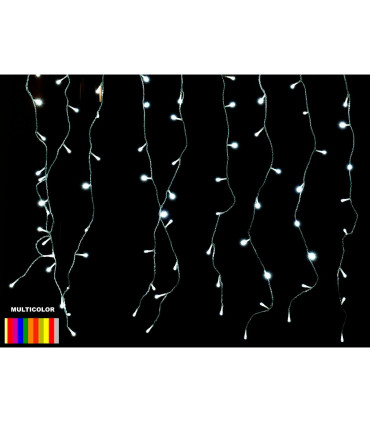 CORTINA LED CON EFECTOS MULTICOLOR 300LEDS 40W 2,0x2,0METROS IP44 conectables 5 uds posición fija: sí