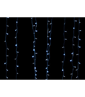 CORTINA LED CON EFECTOS AZUL 300LEDS 40W 2,0x2,0METROS IP44 conectables 5 uds posición fija: sí