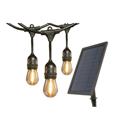GUIRNALDA EXTERIOR DE LED SOLAR (6 METROS )
