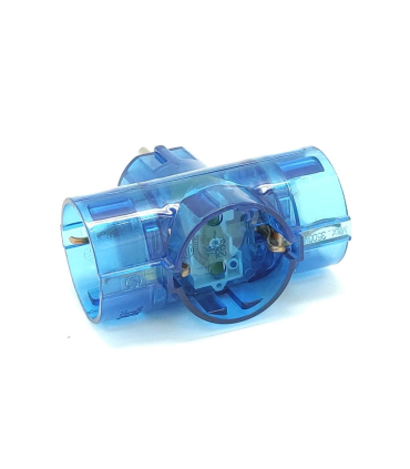 CLAVIJA TRIPLE CON TT AZUL EN BLISTER