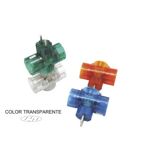 CLAVIJA TRIPLE CON TT TRANSPARENTE EN BLISTER