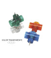 CLAVIJA TRIPLE CON TT TRANSPARENTE EN BLISTER