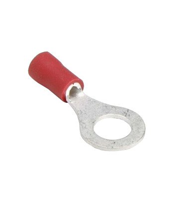 TERMINAL PREAISLADO REDONDO P10-45 ROJO (100 UND)