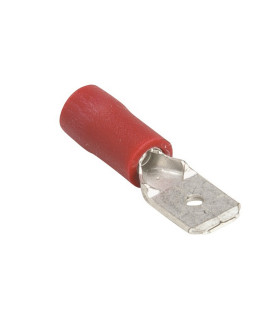 TERMINAL PREAISLADO MACHO PL-6 ROJO (100 UND)