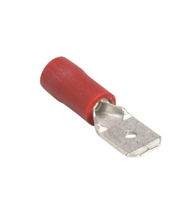 TERMINAL PREAISLADO MACHO PL-6 ROJO (100 UND)