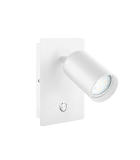 APLIQUE PARED LED IP20 CON INTERRUPTOR GU10  BLANCO